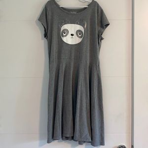 Grey panda dress